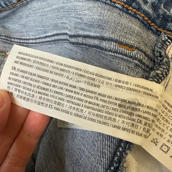 ABERCROMBIE & FITCH The Ankle Straight Jeans Blue Ultra High Rise - Picture 9 of 13